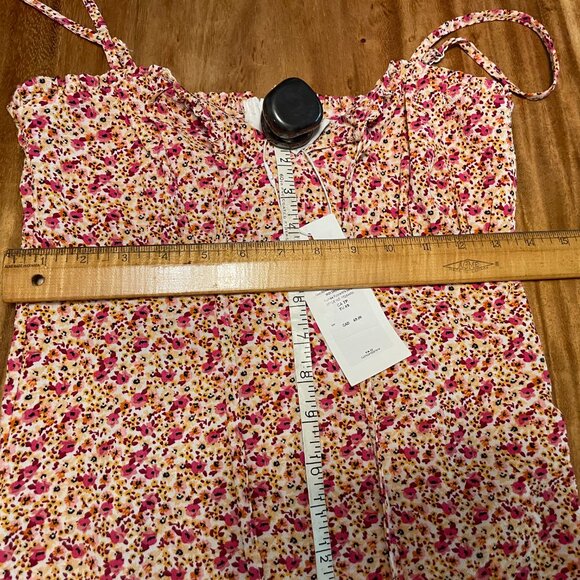 Only Midi Dress Size XS Lux Strap Alexa AOP Fuchsia Purple 309 Bella Style NWT - Picture 6 of 8